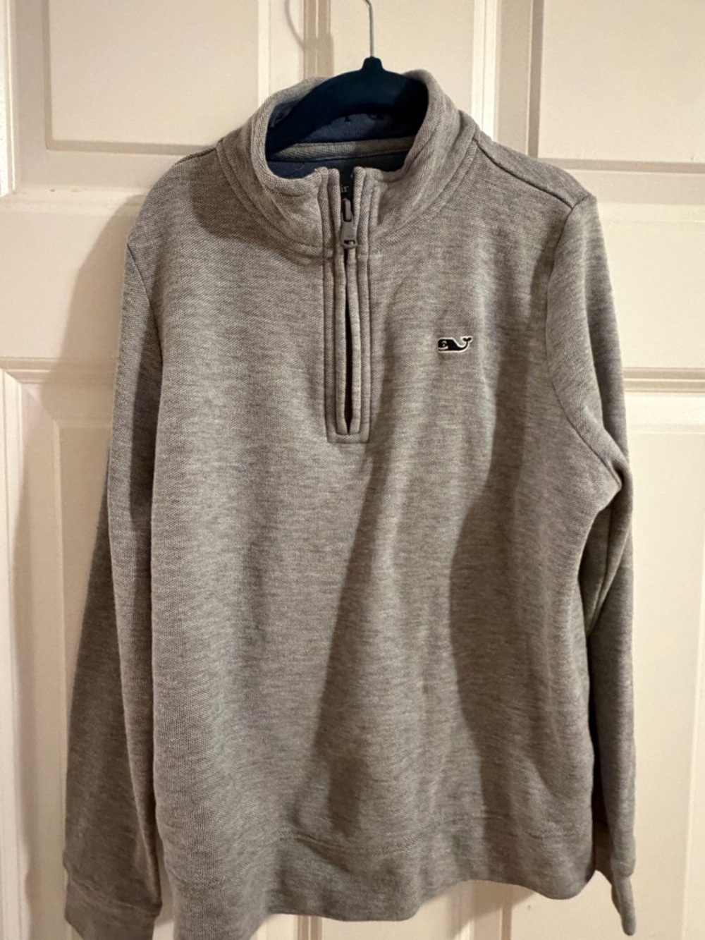 Vineyard Vines BoysLight Gray Half-Zip Pullover